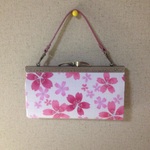 浮足がま口長財布（和柄さくら）