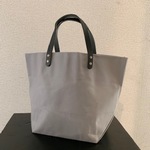 柔らかめ、パラフィン帆布のトートバッグ  グレー系18