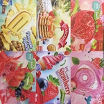 ラッピングペーパー A4上質紙   6種類計50枚☆*: