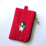 刺繍 キーポーチ 三毛のお暇
