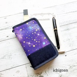 万年筆のためのペンケース*宇宙 切り替え①
