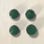GREEN RETRO DOME FACETED CABOCHONS