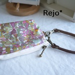 【ﾌｧｽﾅｰ１０ｃｍ】リバティビニコのキーポーチＳ Jenny's Ribbons