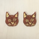 TORTOISE MARBLE CAT DESIGN ACRYL PARTS
