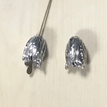 ●17㎜● SILVER FLOWER BEADS CAP PARTS