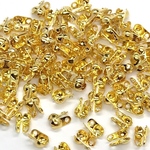 【757】留め具 ダルマチップ Vカップチップ★ゴールド 6mm/100個