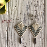 Dagger beads earrings ＊  1708
