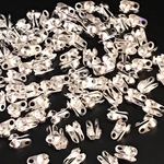 【758】留め具 ダルマチップ  Vカップチップ★シルバー 6mm/100個