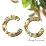 レジンフープピアス/イヤリング