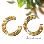レジンフープピアス/イヤリング