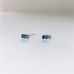 【14KGF】高品質サファイアのミニピアス-2way