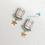 宝石と星の雫ピアス/イヤリング