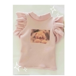 【再再販】♡テディベア♡ラッフル袖カットソー(名入れOK無料)
