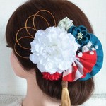 成人式.結婚式、和装髪飾り、振袖、つまみ細工、卒業式、髪飾り