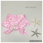 発熱時に！ダブルガーゼのネッククーラー＊大人＊水彩柄ピンク