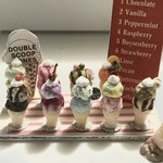 hand made ミニチュア ドールハウス   再販 夏🍨ダブルコーンアイスクリーム