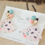 送料無料✳︎colorful dalmatian ビジューピアス（イヤリング）
