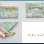 LIBERTY 　Emily　エミリー　23B　wファスナー・クリアポケット付きminiポーチ　◆suicaケース・パスケースにも♪