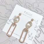 ゴールド×チェーン 小ぶりピアス イヤリング