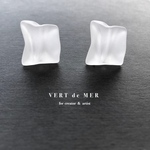  【10個 21×15mm】フロスト アイス キューブ ビーズ