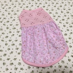 macaron pink  girly  小花模様ノースリーブワンピース  Ｓ