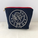 手刺繍ファスナーポーチ「SAILOR GIRL」