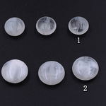 A1774_1   60個  アクリルビーズ コイン 16mm＆20mm マーブル/クリア    3X【20ヶ】