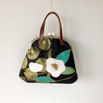 花がま口バッグ(白椿)