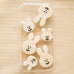 うさぎさん うじゃうじゃiPhoneケース（iPhoneX･iPhone８/７/６/６s)　クリアハードケース　