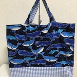 クジラ レッスンバッグ 約31×41