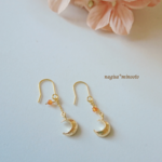月とカーネリアン＊ピアス