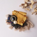 mustard  Ribbon  ヘアクリップ