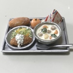 hand made ミニチュア ドールハウス    昭和の給食②