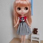 リカちゃん・ブライス　22cmドールサイズ　ワンピース