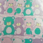 らくだオリジナルファブリック☆bear bear(110㎝×90㎝)