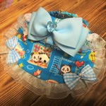犬・猫の首輪　27～31　cocoちゃんバンダナチョーカー　現品限り・ブルー・パンダ・レトロ・リボン