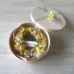 Box wreath　yellow&white