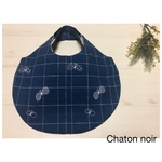  ミナペルホネン choucho まんまるbag  ブルーチェック