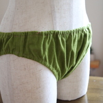 コットンネルのやわらかパンツ　抹茶色💚
