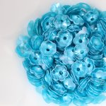 スパンコール 約600枚(約7g)花カップ 7mm 半透明青 (SFC07BBLJB00)