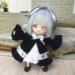 【オビツ11 服】静寂の夜闇ロリータセット