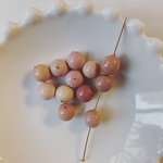 再販無し◆ デッドストック 7mm ビーズ ピンク ベージュ