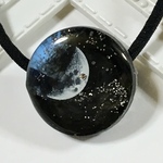 月の満ち欠け    星の欠片 ヘアゴム  レジン