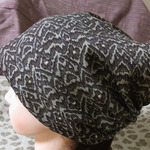 31*59  幾何学 抽象 レオパード? 意匠 キャ ップ 室内帽子 難隠し 帽子 Hand-made Kimono Cap