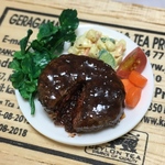 【W】クレソンが主役？！のグリルハンバーグ