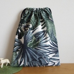 [sale] 上履き入れ などに(29×23) ☆ カーキ ボタニカル