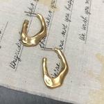 100♡4個✦不規則フープピアス