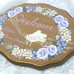 Ruさまご予約品❤旋律のウェルカムプレート❤トールペイント