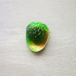 西ドイツ製 ヴィンテージ イチゴのガラスカボション 26×20mm