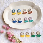 ニットリングピアス・イヤリング/ rosette
